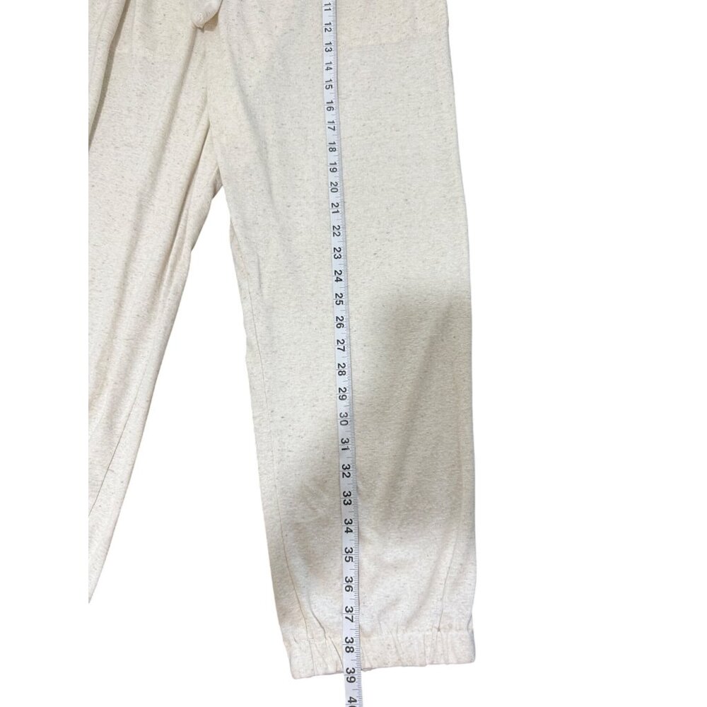 Free People Beach Womens Size L Jogger Beige Tie-Waist Lounge Pants - Picture 6 of 7
